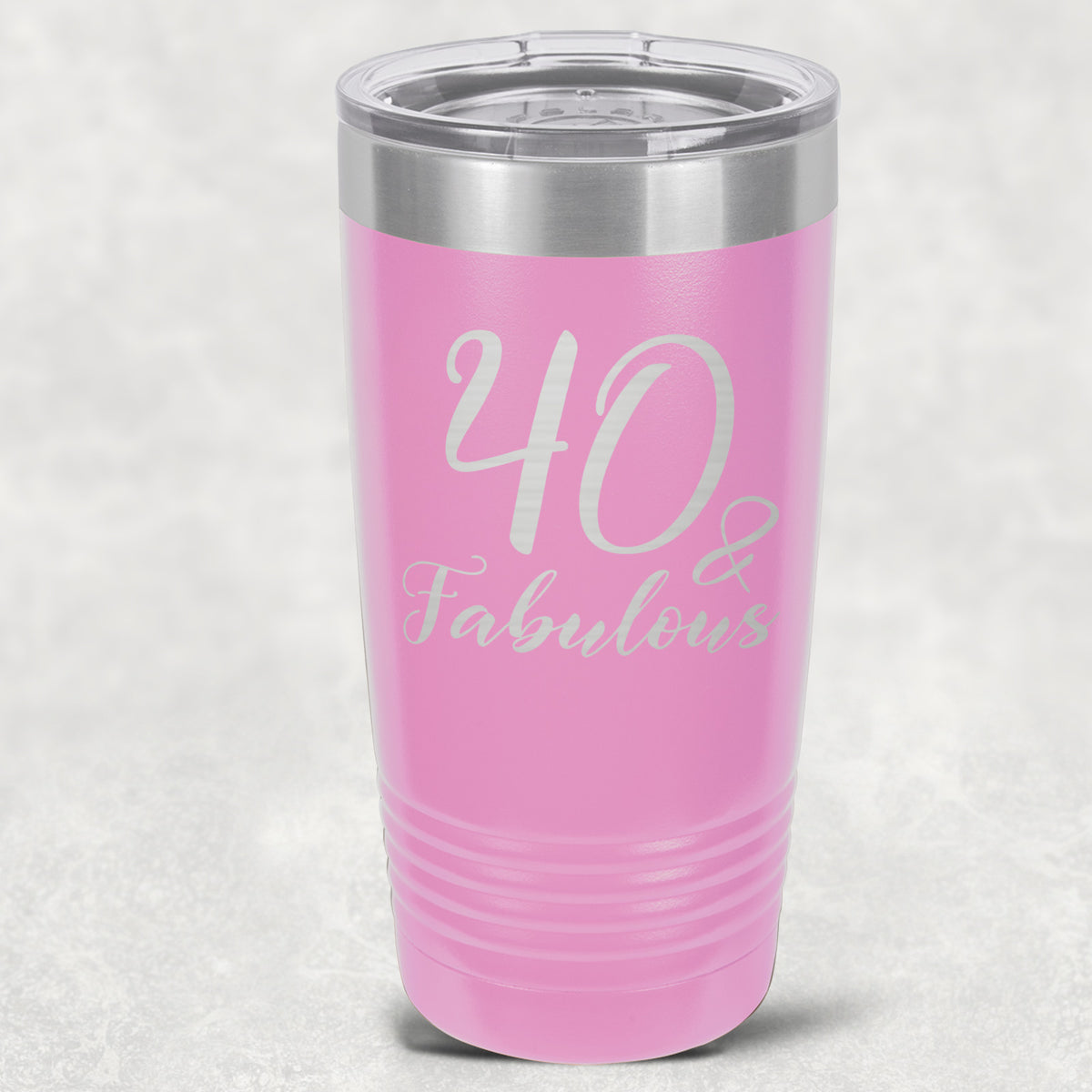 40 and Fabulous Stainless Steel Tumbler