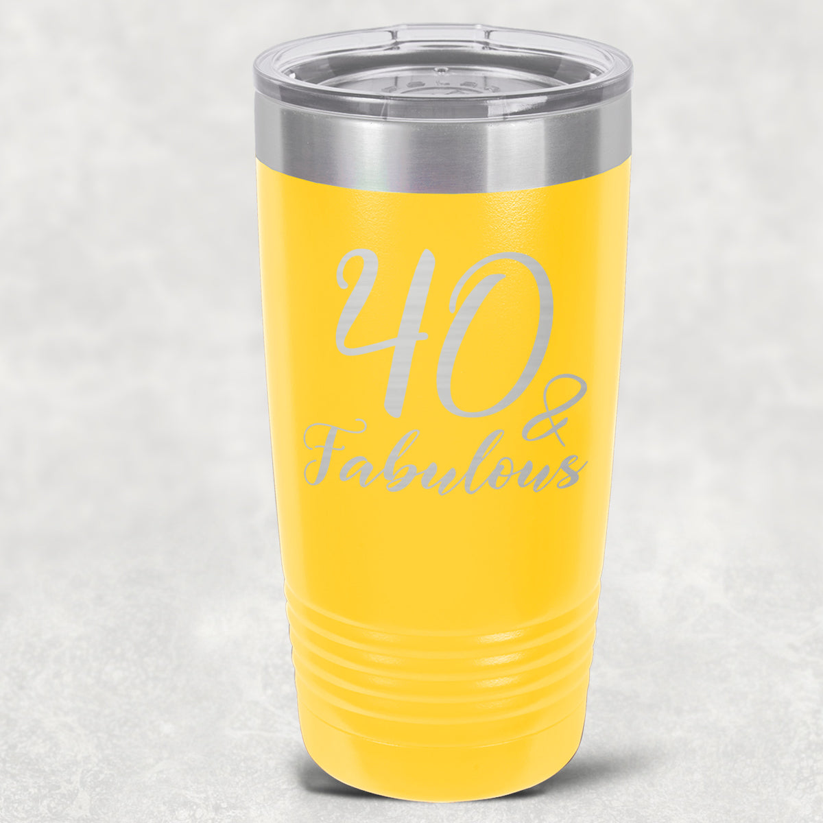 40 and Fabulous Stainless Steel Tumbler