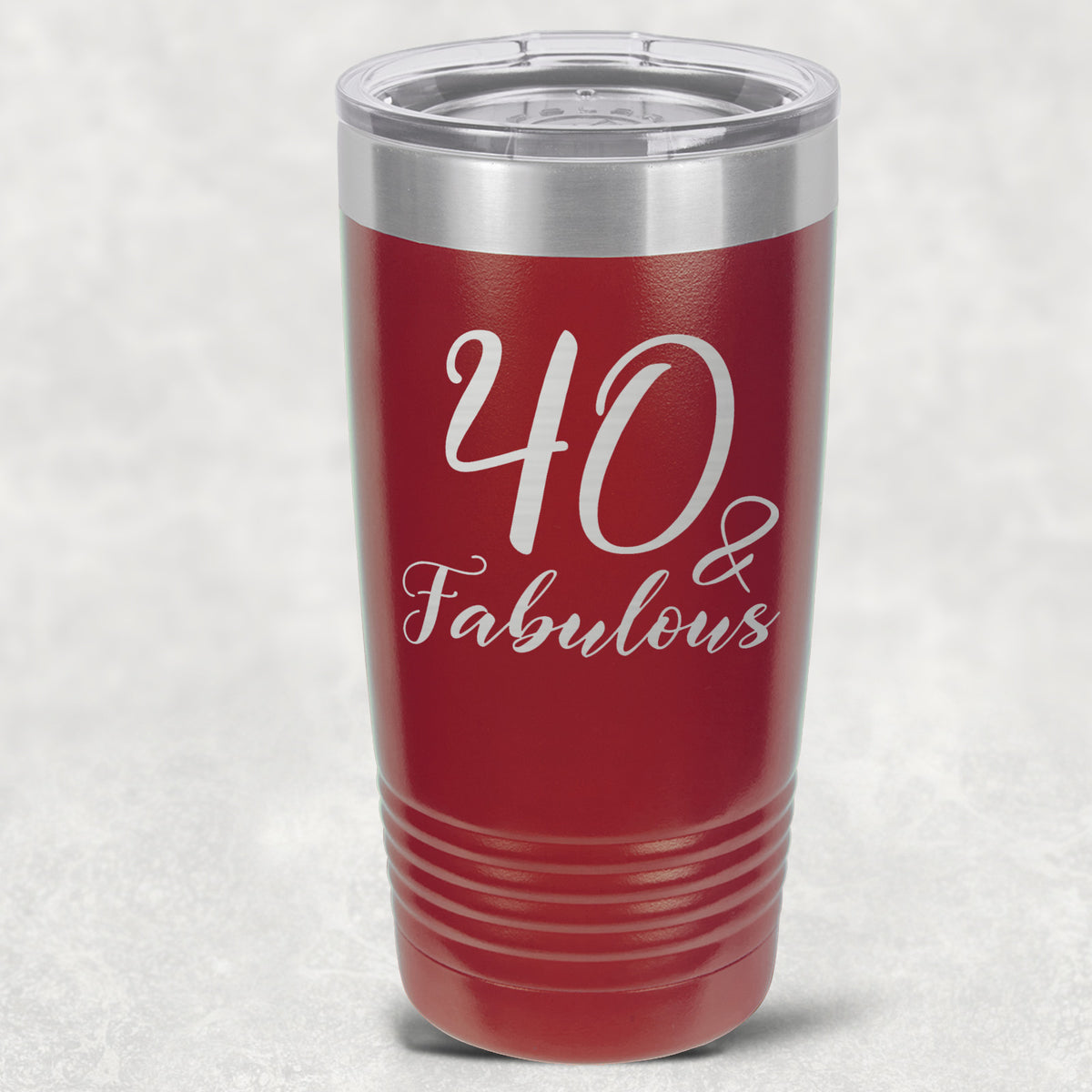 40 and Fabulous Stainless Steel Tumbler