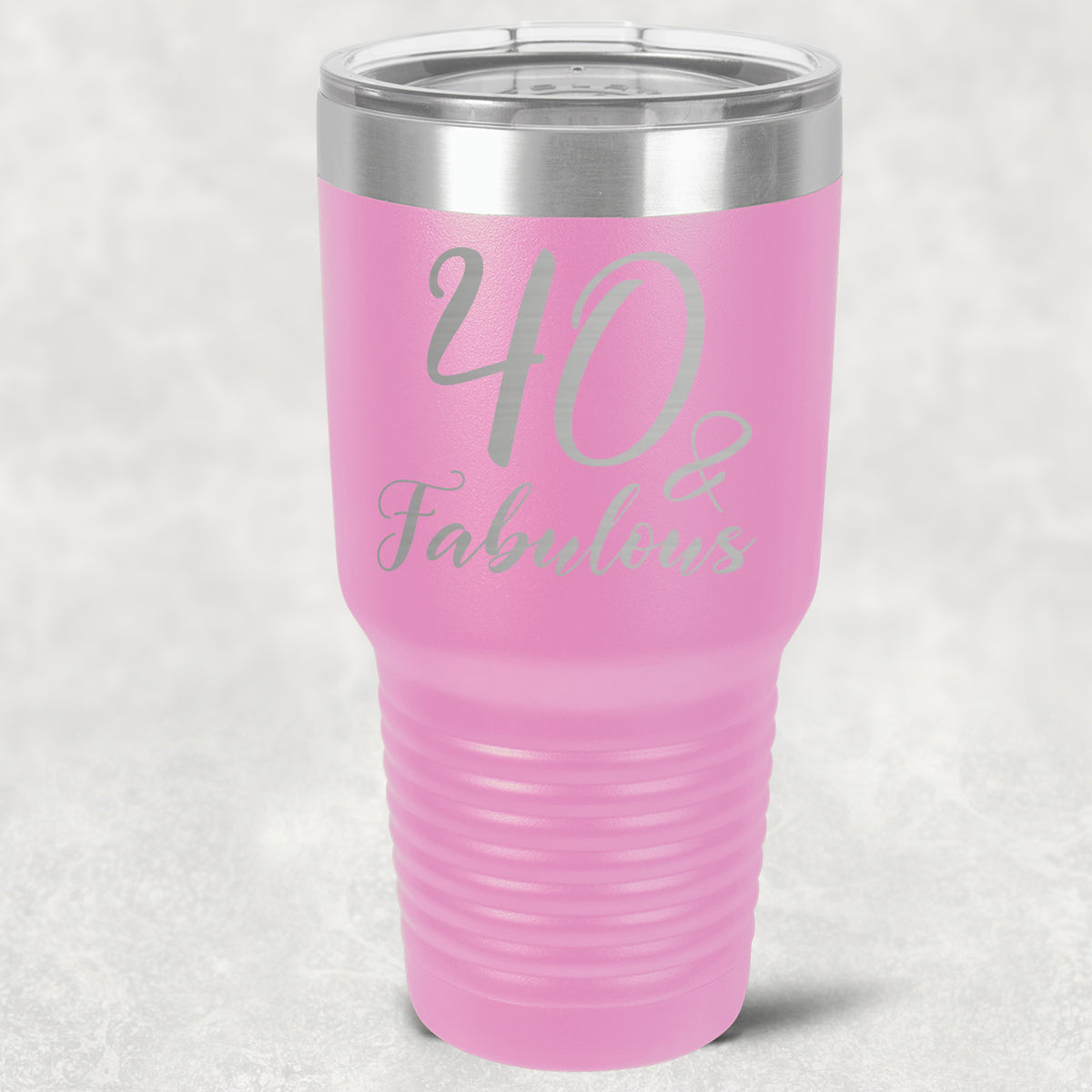 40 and Fabulous Stainless Steel Tumbler