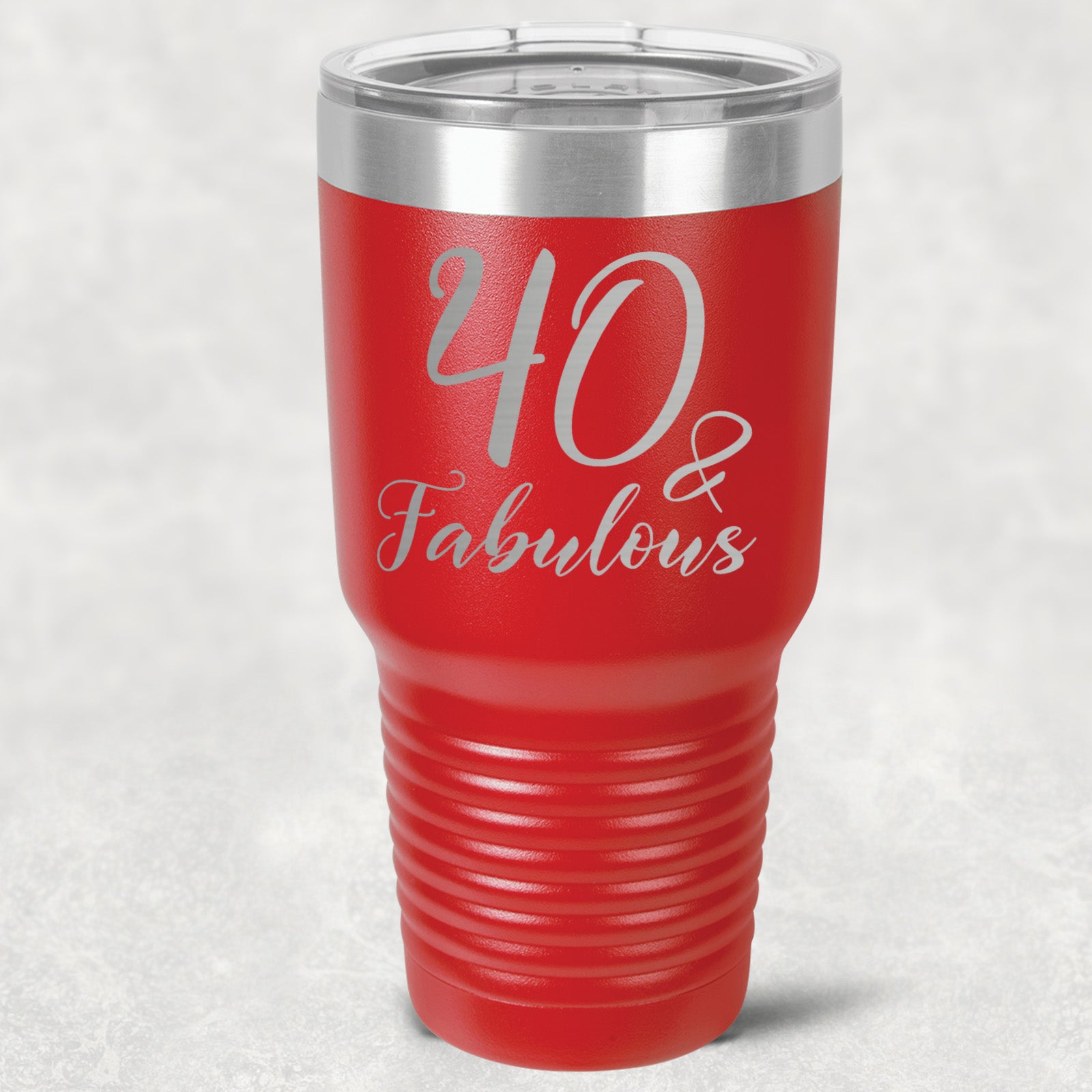 40 and Fabulous Stainless Steel Tumbler