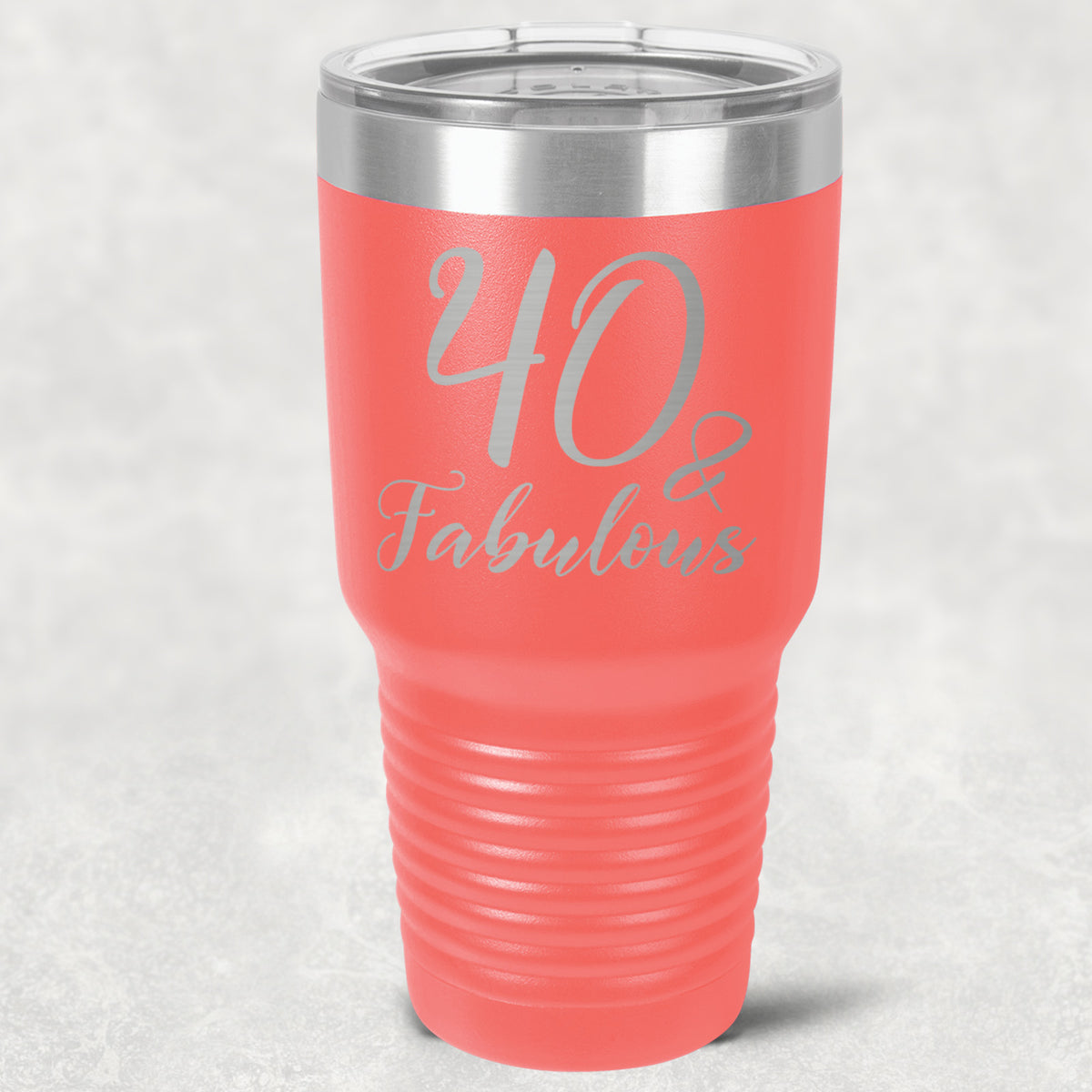 40 and Fabulous Stainless Steel Tumbler