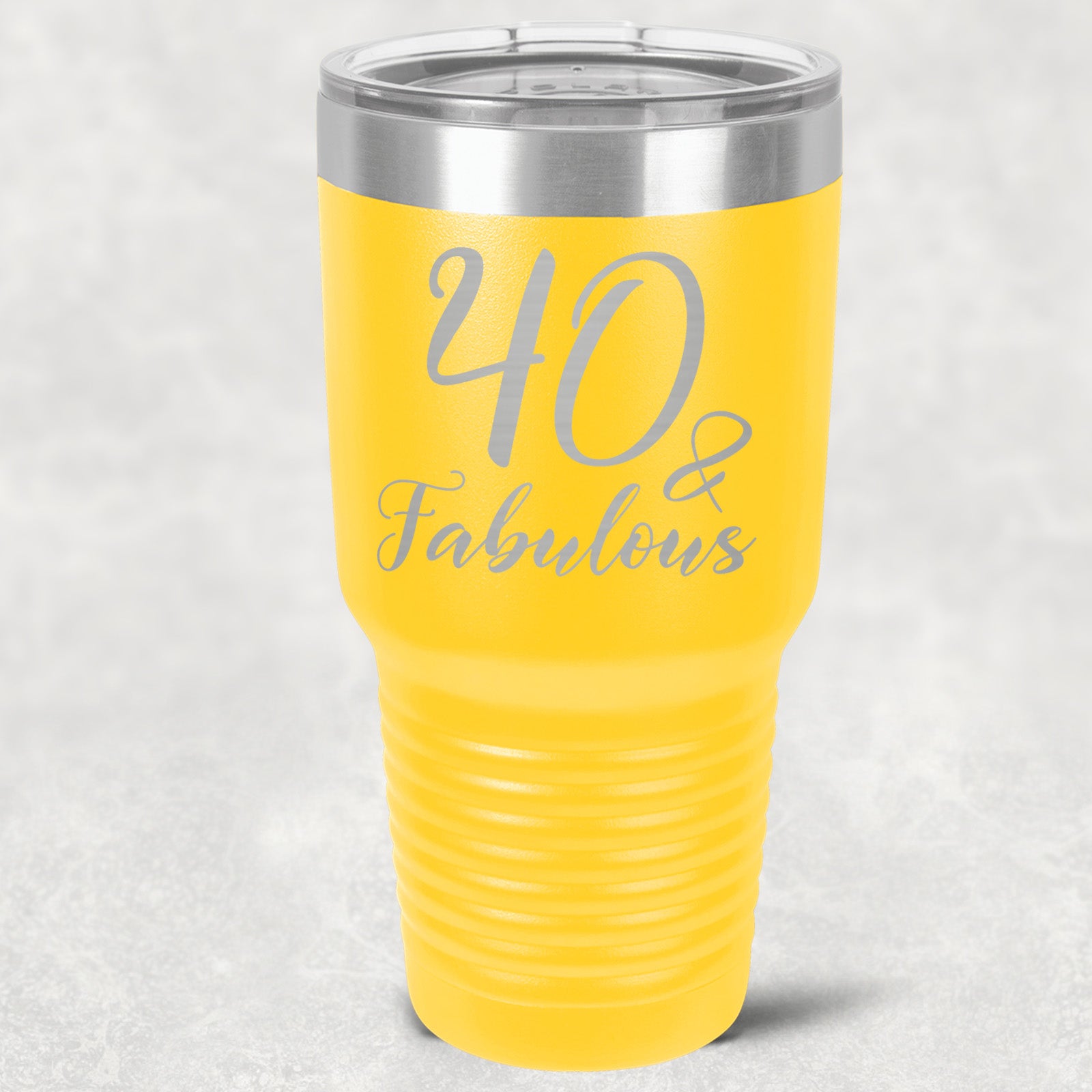 40 and Fabulous Stainless Steel Tumbler