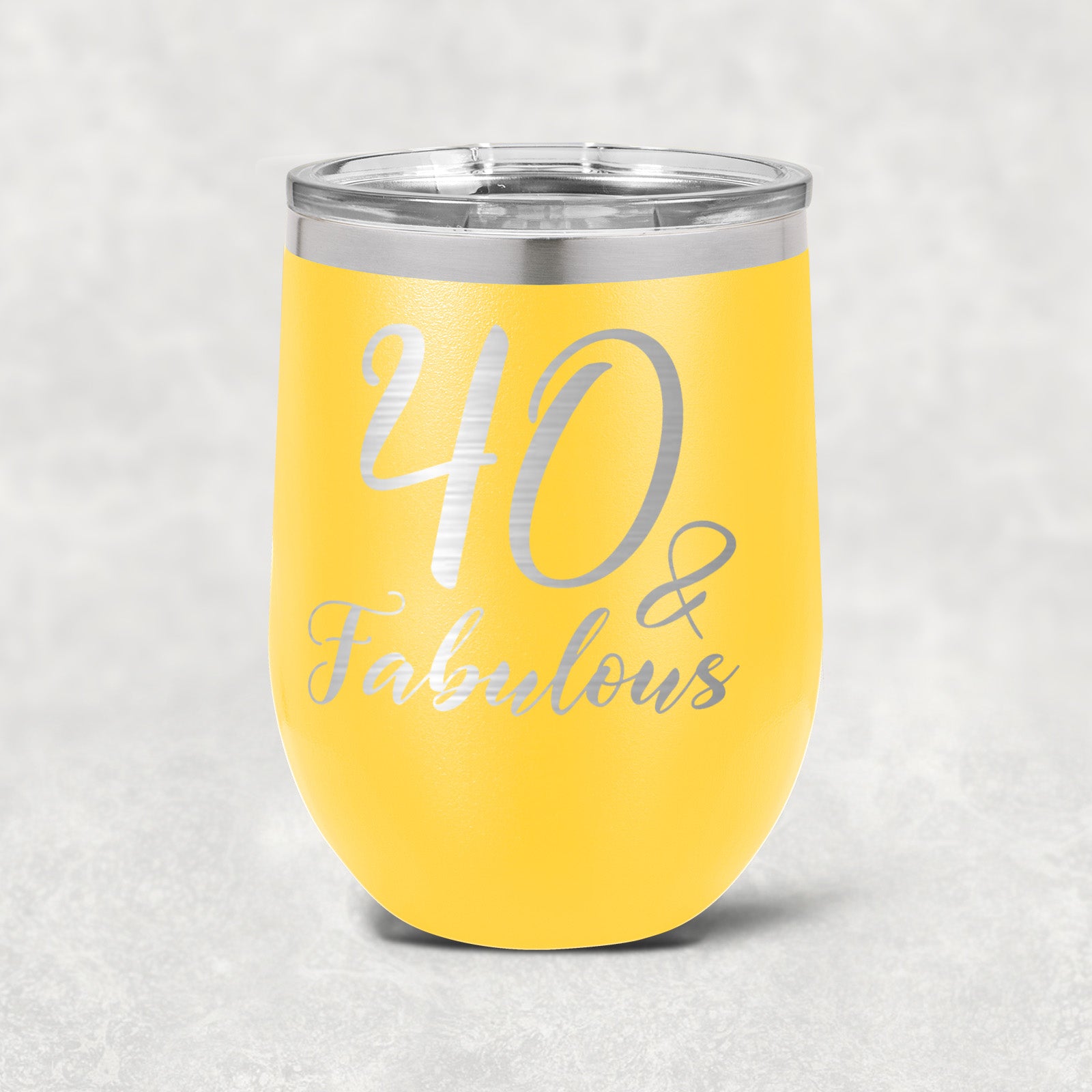 40 and Fabulous Stainless Steel Tumbler