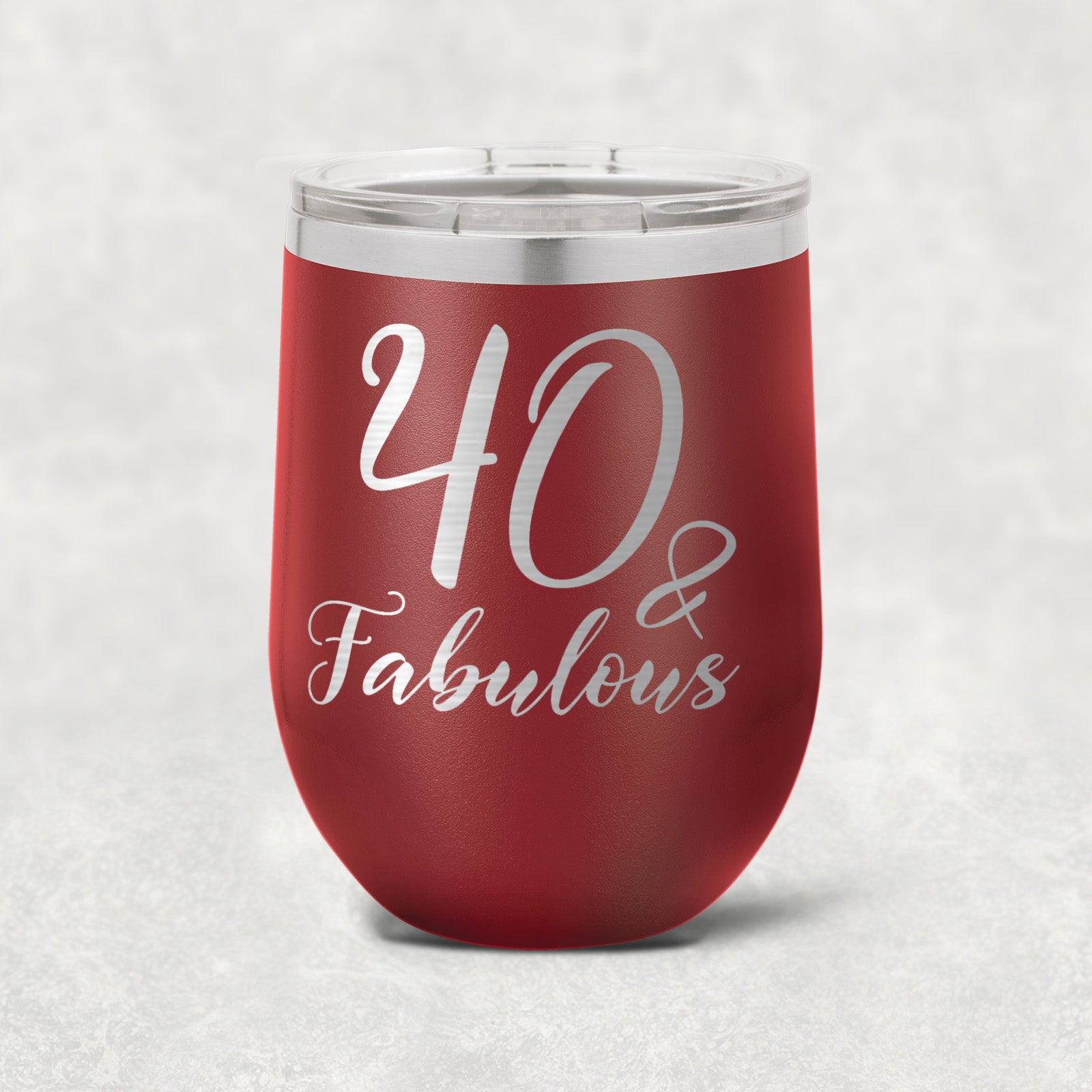 40 and Fabulous Stainless Steel Tumbler