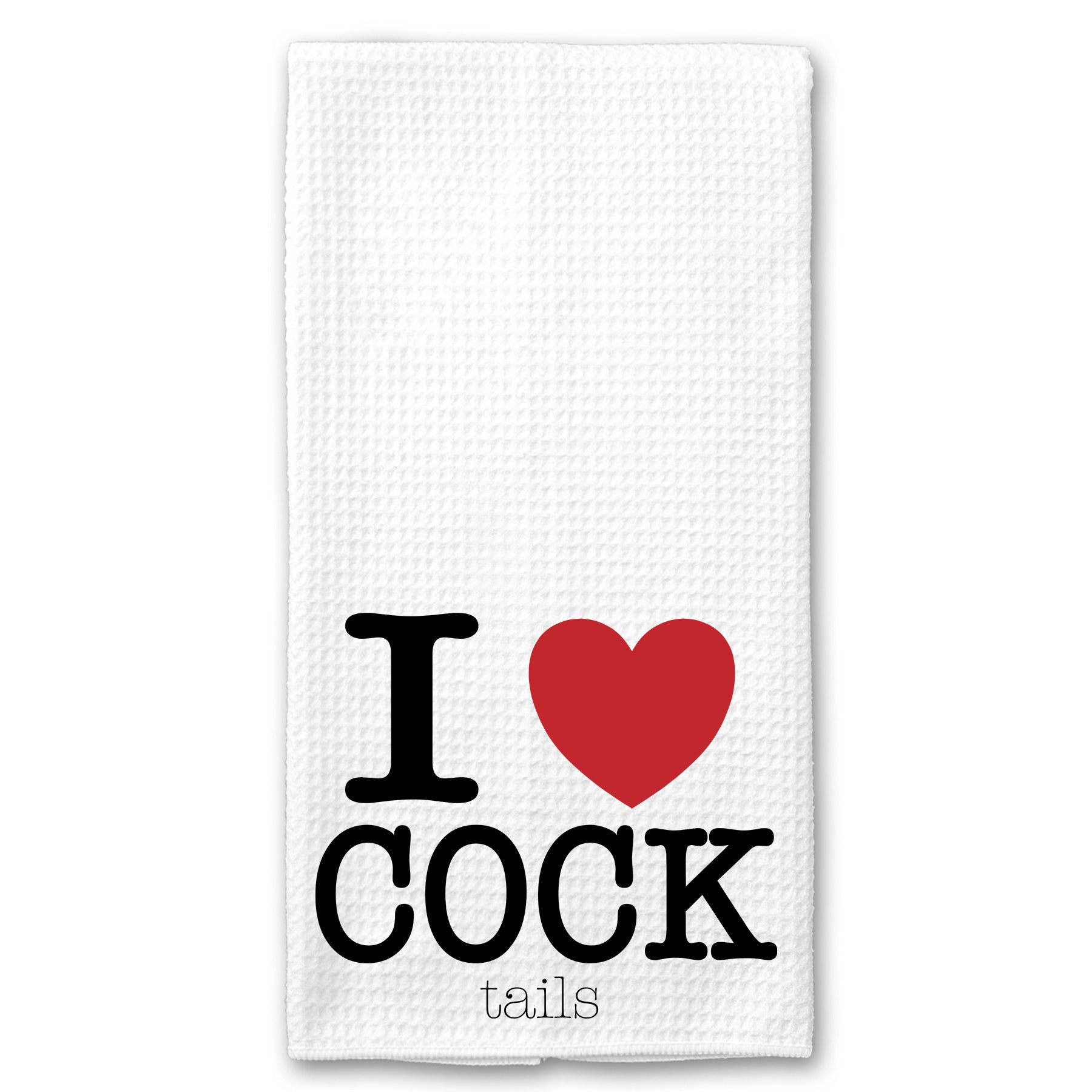 I Heart Cock(tails) Towel