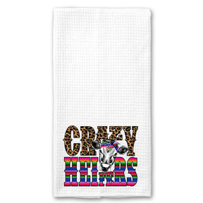 Crazy Heifers Cow Towel