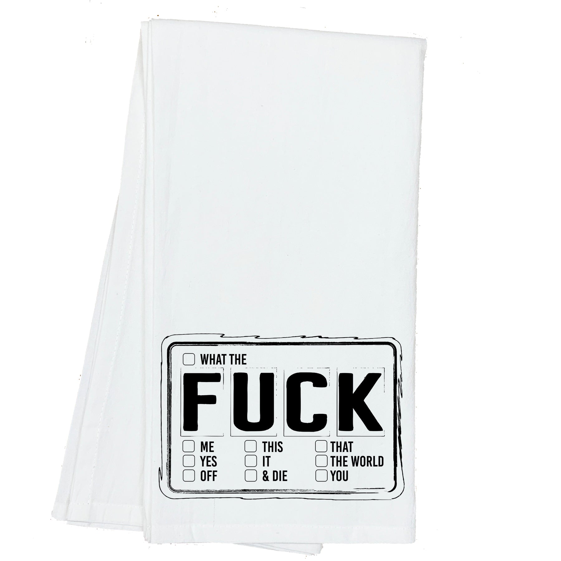 Fuck Check Mark Towel