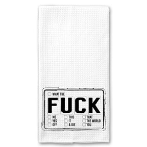 Fuck Check Mark Towel