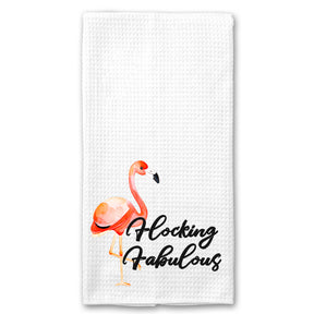 Flocking Fabulous Flamingo Towel