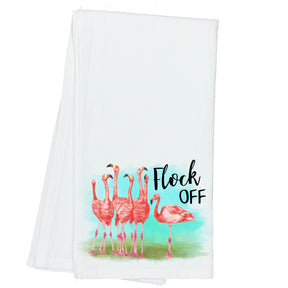 Flock Off! Flamingo Towel