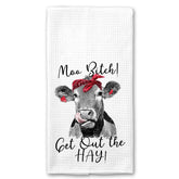 Moo, Bitch! Get out of the Hay Cow Bandana Towel