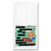 Men Say a Woman's Place is in the Kitchen Vintage Towel