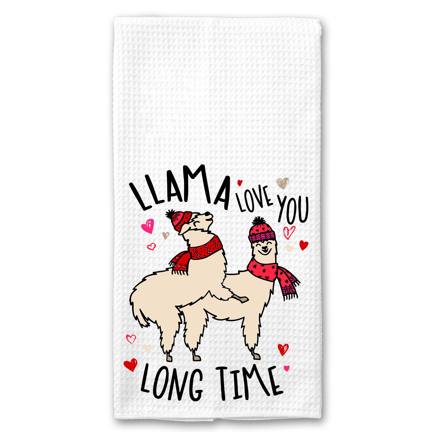 Llama Love you Long Time Towel