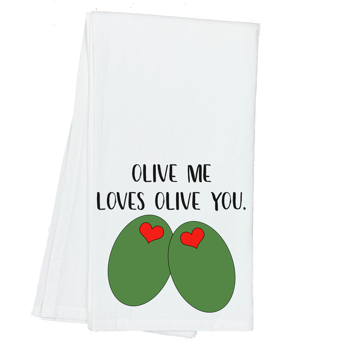 Olive me Loves Olive You Towel