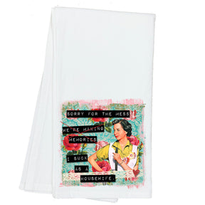 Sorry for the Mess, I suck as a Housewife Vintage Housewife Towel