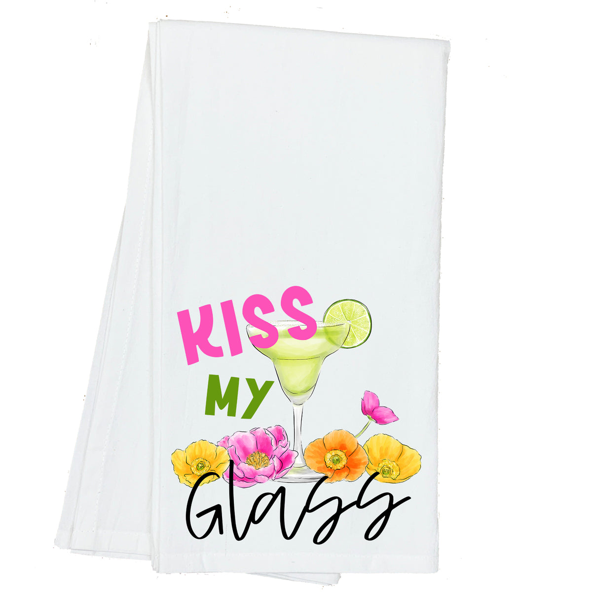 Kiss my Glass Margarita Towel