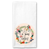 Eat a Bag of Dicks Floral Towel