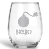 Bombed Stemless Wine Glass