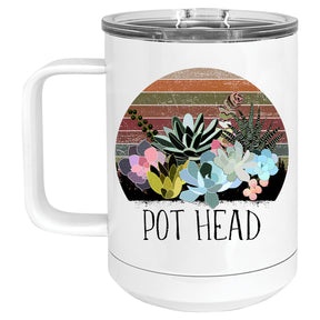 Pot Head, Retro Plant/Succulent Mug