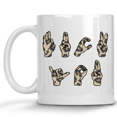 Camo Fuck You Sign Language Mug