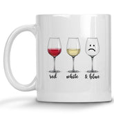 Red, White and Blue Wine Lover's Mug