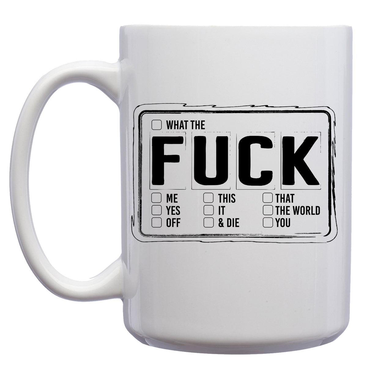 Fuck Checkbox Mug