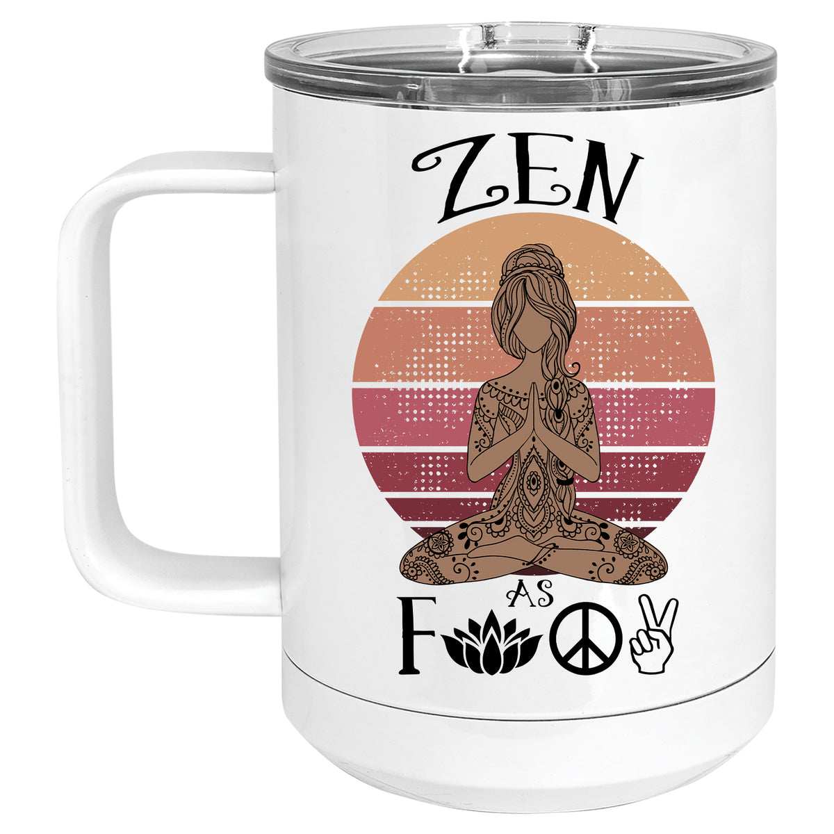 Zen as Fuck Retro Yoga Mug