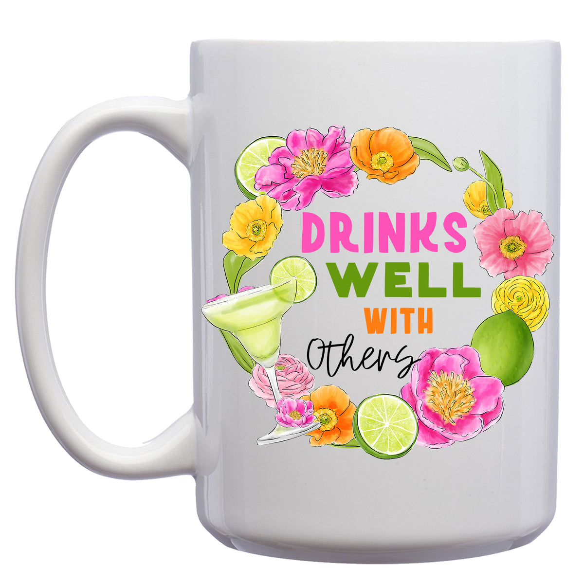 Drinks Well with Others Tropical Cocktail Mug