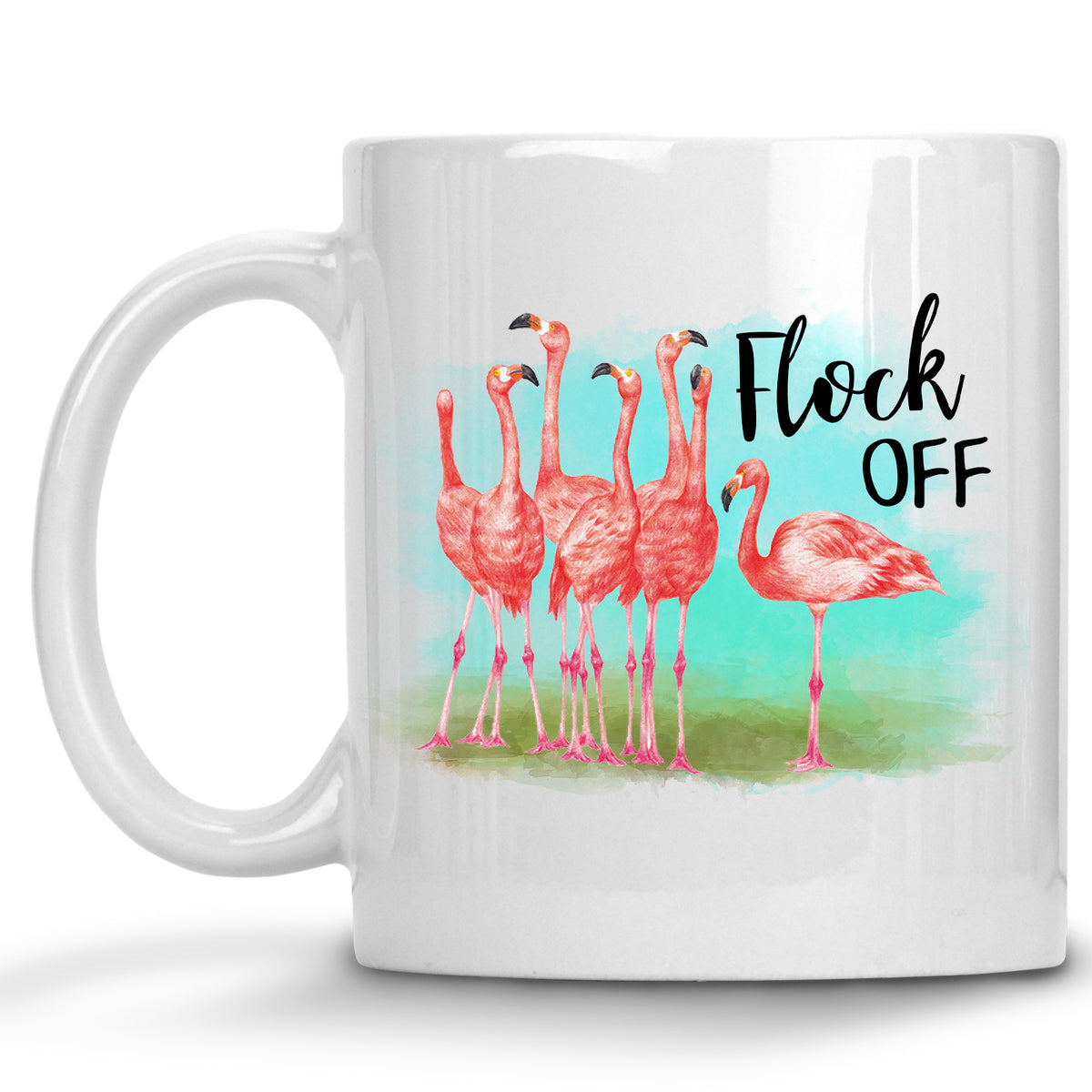 Flock Off! Flamingo Mug