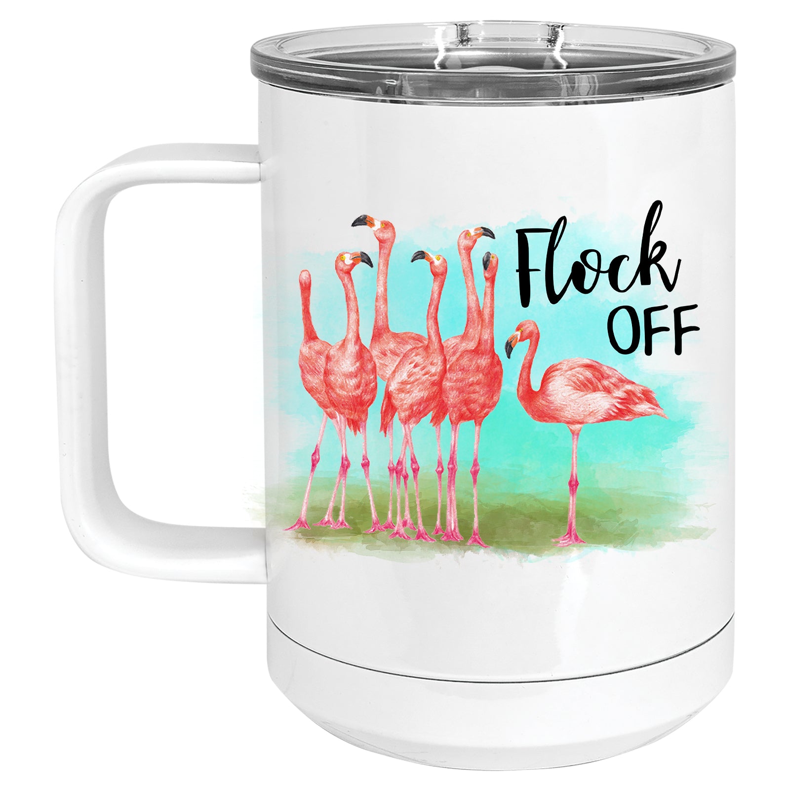 Flock Off! Flamingo Mug