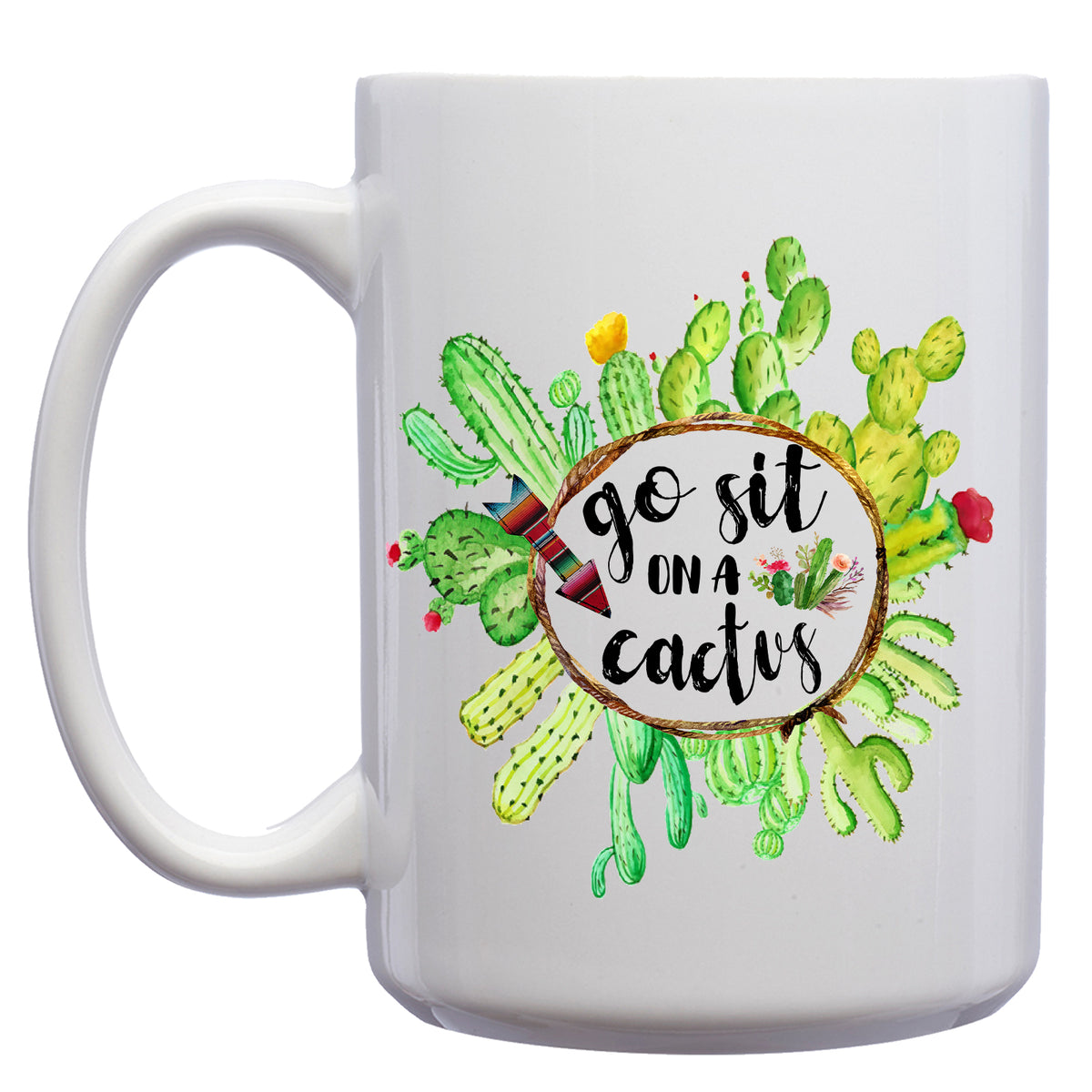 Go Sit on a Cactus Succulent Mug