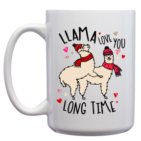 Llama Love you Long Time Mug