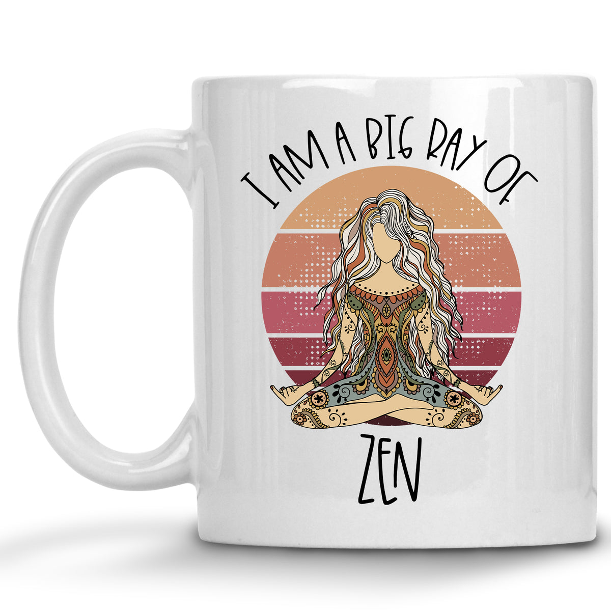 I am a Big Ray of Zen Yoga Middle Finger Mug