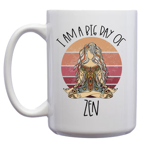 I am a Big Ray of Zen Yoga Middle Finger Mug